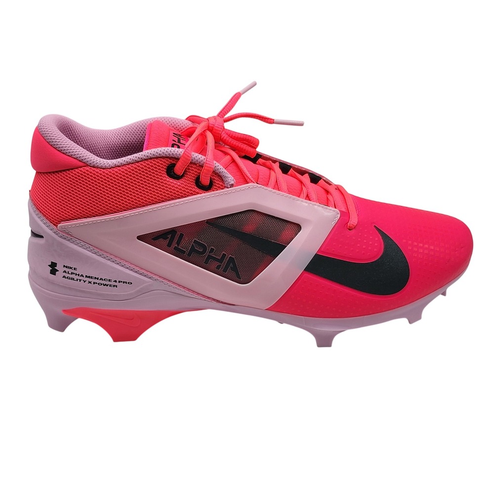 Nike Alpha‎ Menace 4 Pro NRG Football Cleats Mens 12 Pink Black HJ4568-600